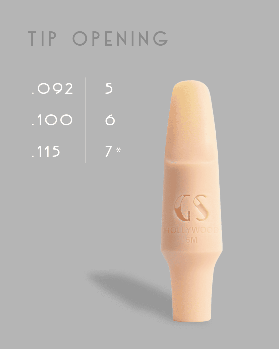 GS Hollywood Bari Sax Mouthpiece