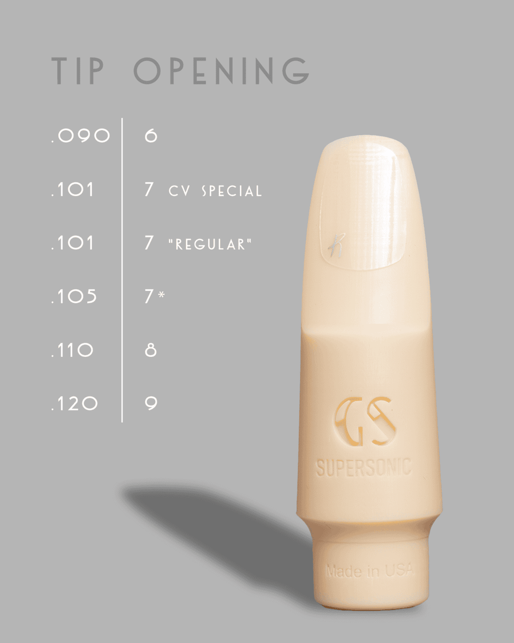 GS Supersonic Tenor Sax Mouthpiece