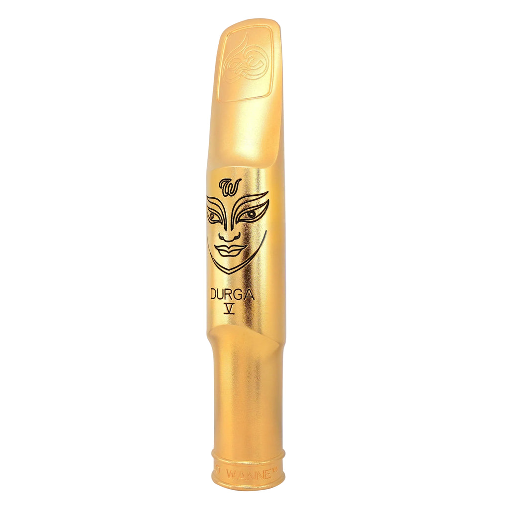 Gold-colored mouthpiece with "Theo Wanne" branding on a white background