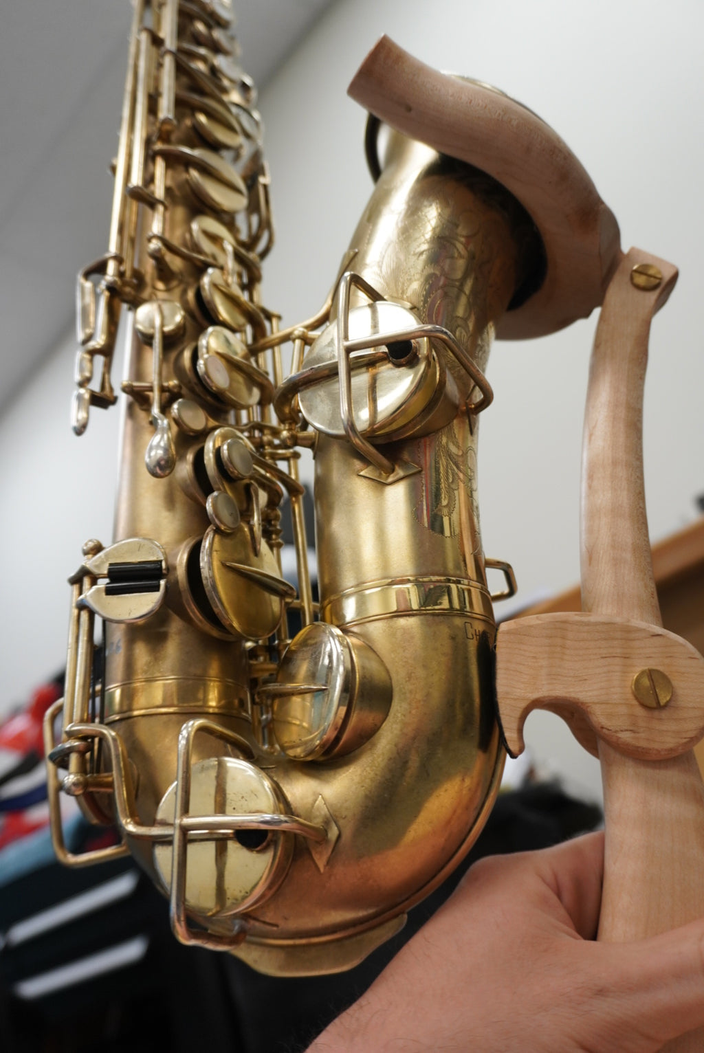 Gold Plated Alto Saxophone Martin Handcraft close-up