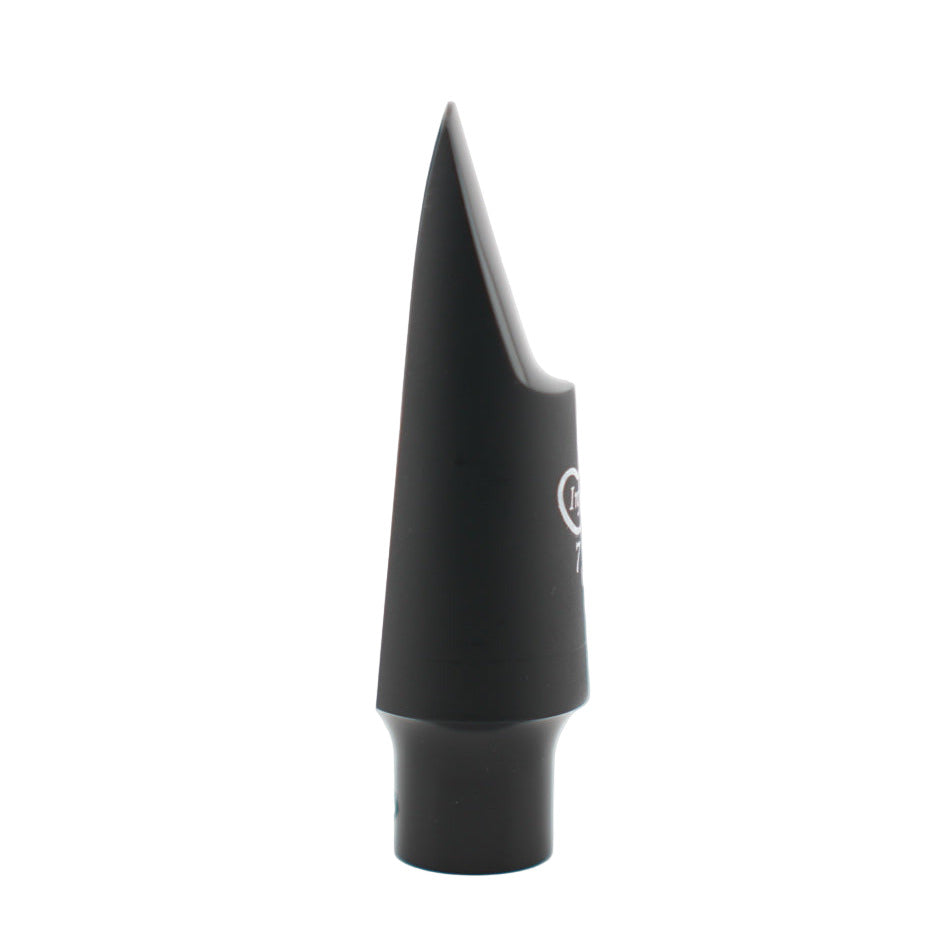 Black saxophone mouthpiece with 'Infinity' branding on a white background