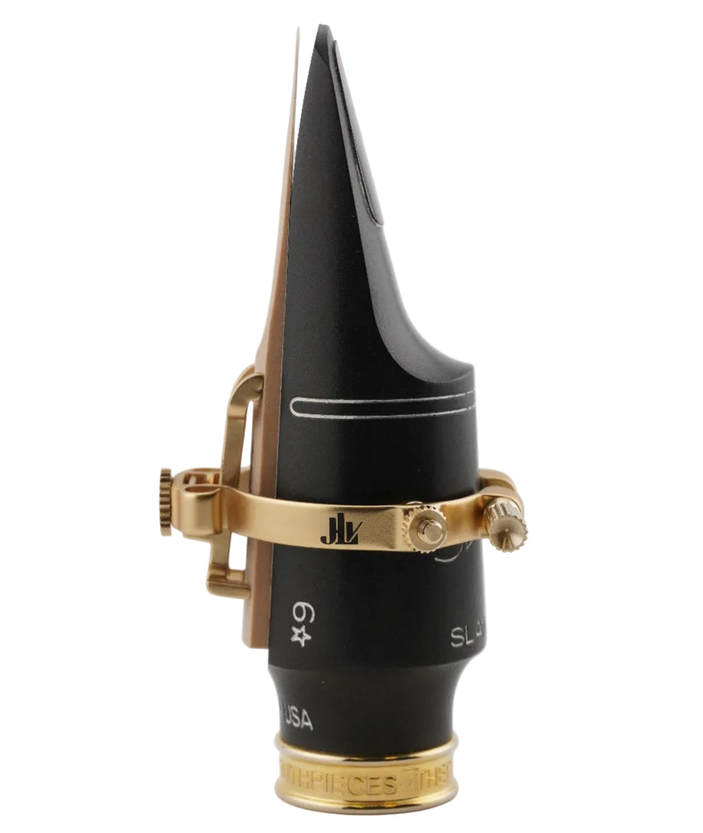 Black mouthpiece with JLV ligature