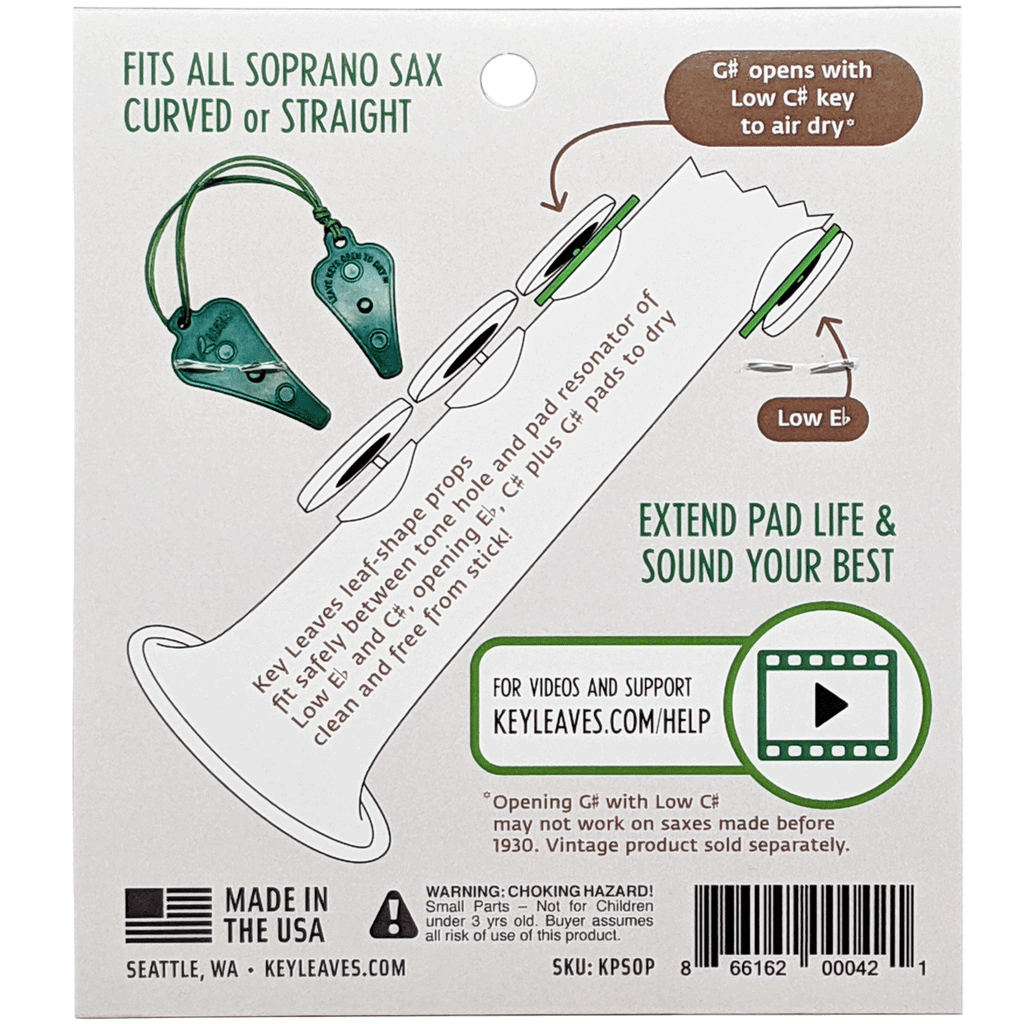 Soprano Sax Key Props