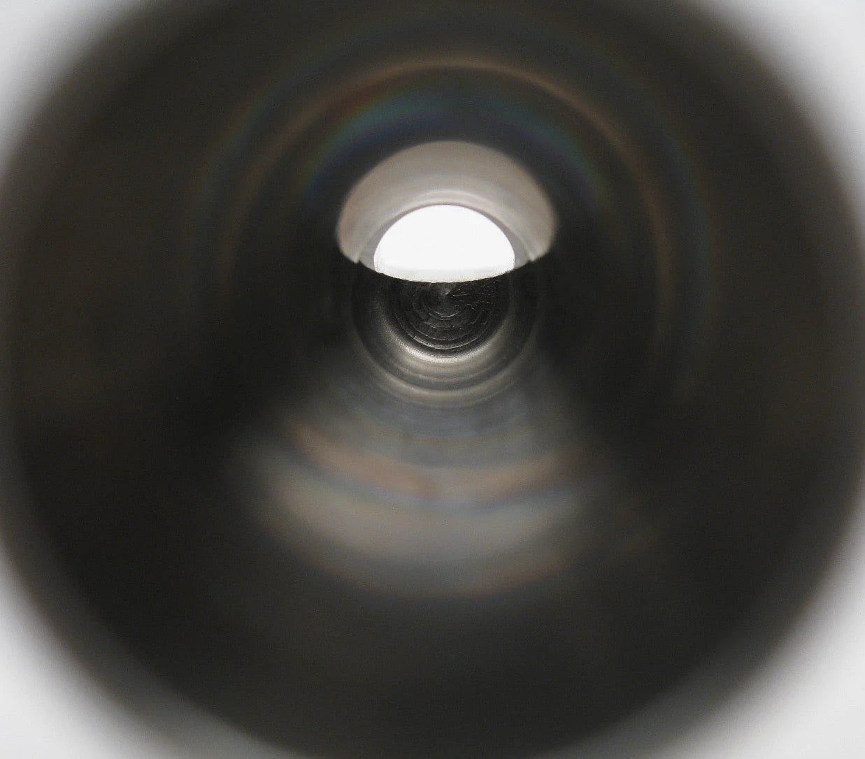 Saxophone mouthpiece bore close up