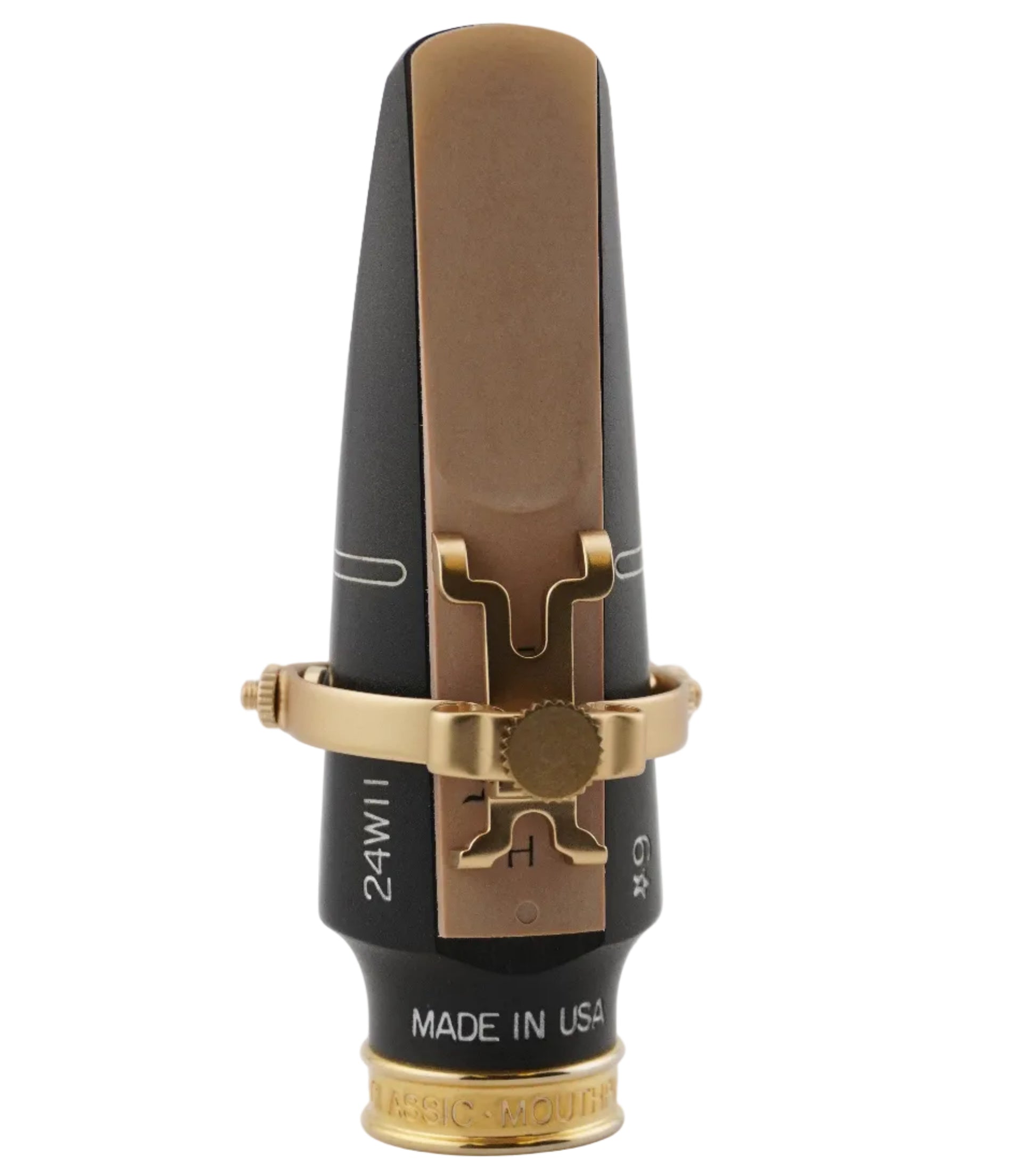 Black mouthpiece with JLV ligature