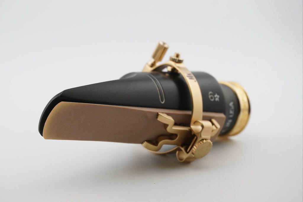 Black mouthpiece with JLV ligature